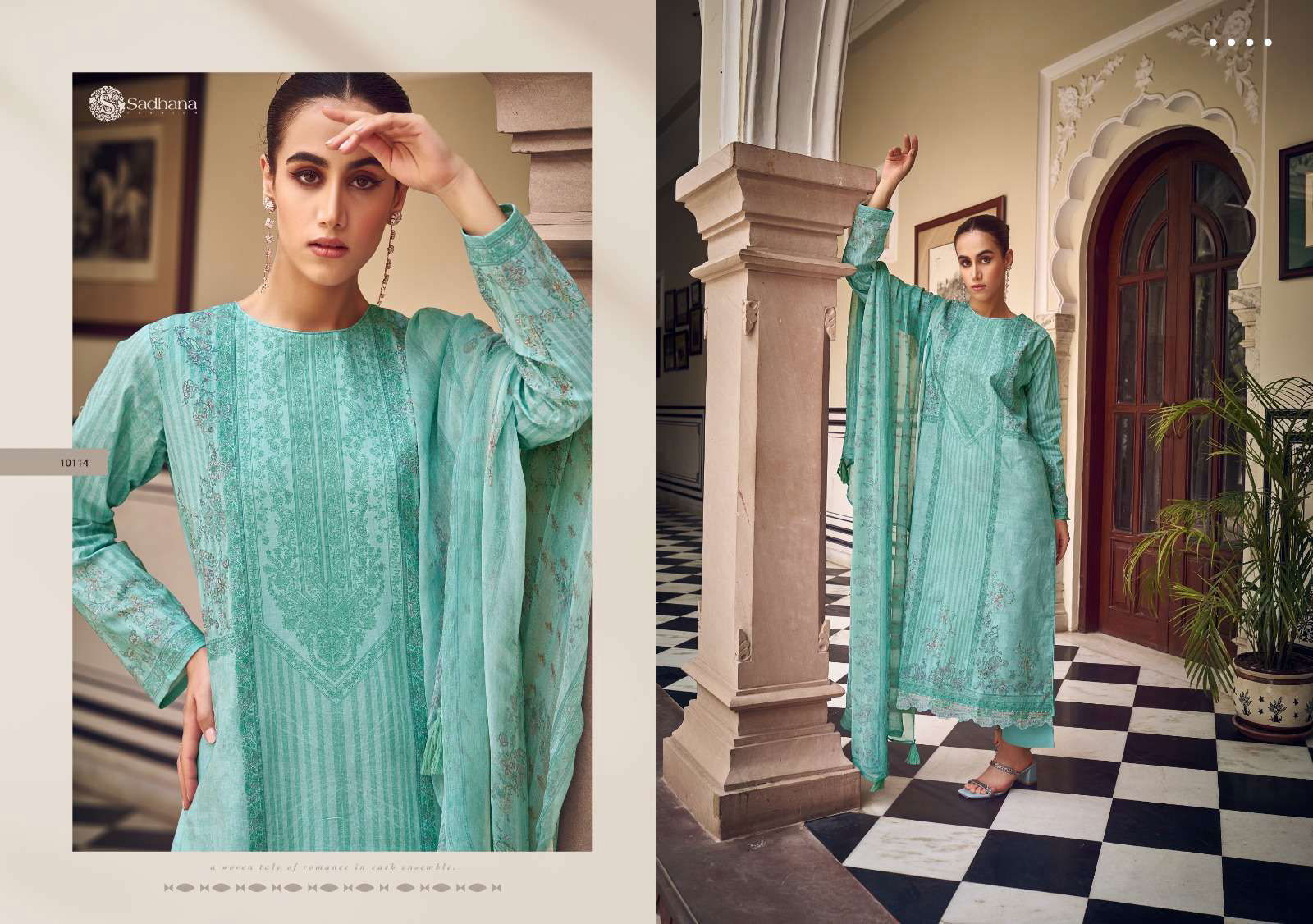 Zaira Lawn by Sadhana Cotton Digital Printed Dress Material Collection